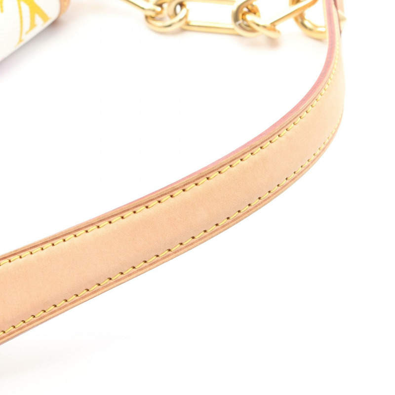 路易威登 Patty 鏈條肩背包 M40305 Monogram Multicolore 白色皮革-10