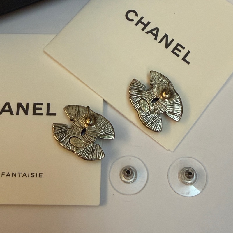 Chanel 紅琺瑯耳環-7