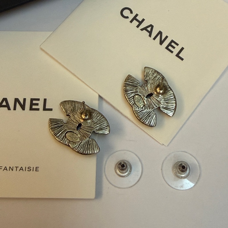 Chanel 紅琺瑯耳環-8