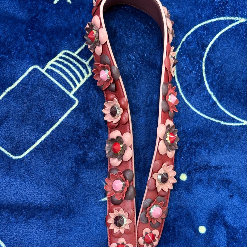 Fendi 肩背帶 斜背帶 銀扣-0