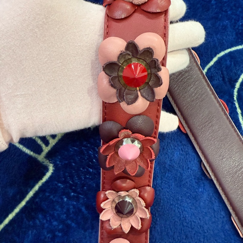 Fendi 肩背帶 斜背帶 銀扣-7