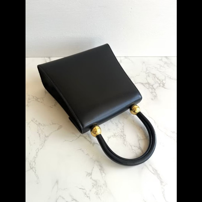 【LA LUNE】絕版中古包 Celine 雙星球黑色凱莉包 手提包 古董包 二手包 古著-1