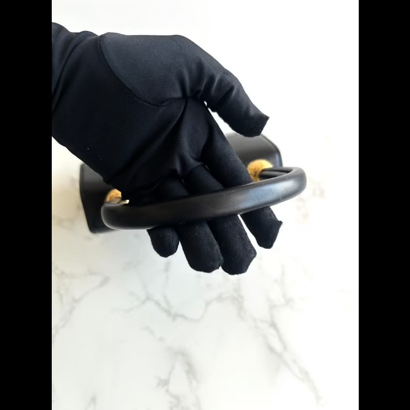 【LA LUNE】絕版中古包 Celine 雙星球黑色凱莉包 手提包 古董包 二手包 古著-3