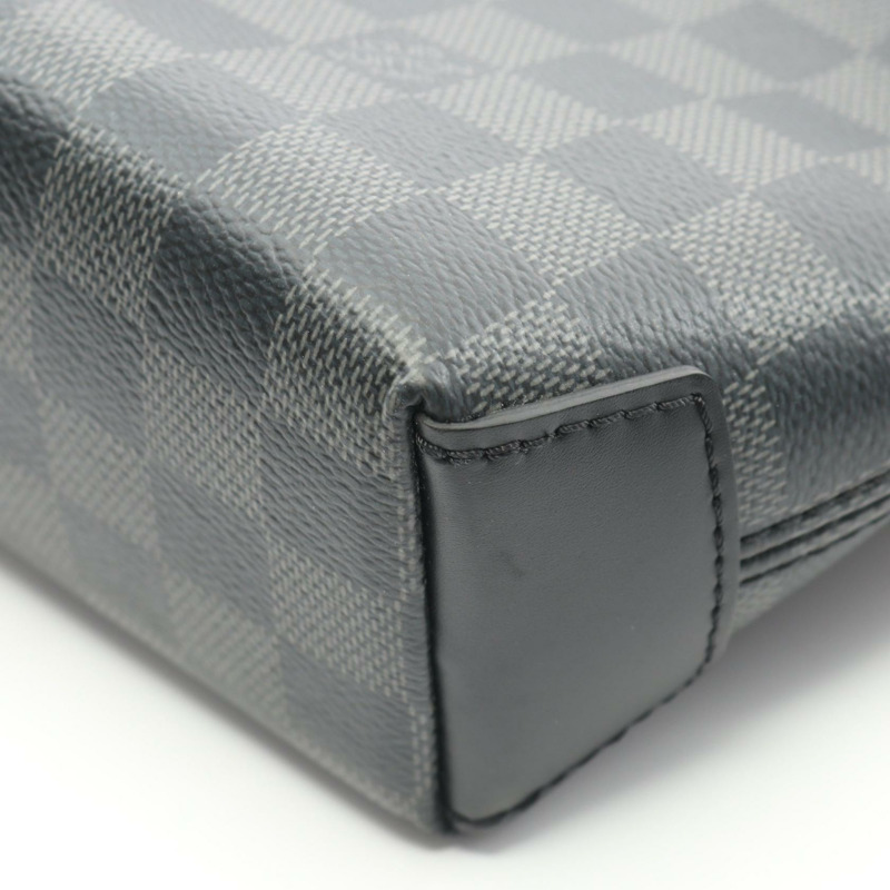 路易威登 District PM NV2 單肩包 N40349 Damier Graphite 黑色 二手 LV-5