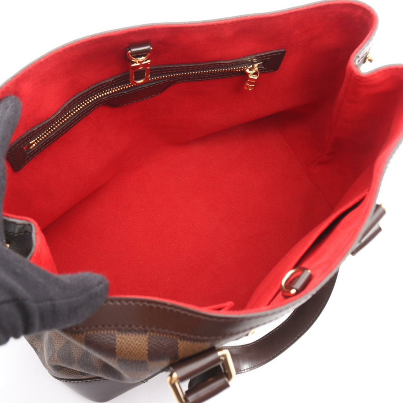 路易威登 Hampstead PM 手提單肩包 N51205 Damier 皮革 Ebene 二手 LV-2