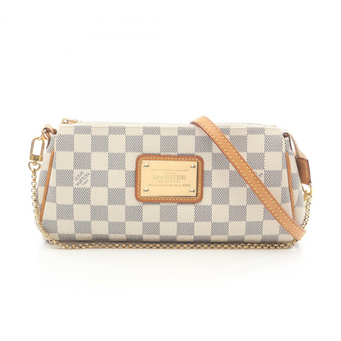 路易威登 Eva 斜挎單肩包 N55214 Damier Azur 白色皮革 LV