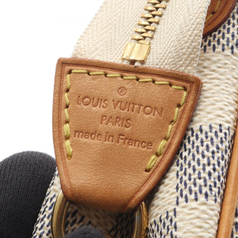 路易威登 Eva 斜挎單肩包 N55214 Damier Azur 白色皮革 LV-3