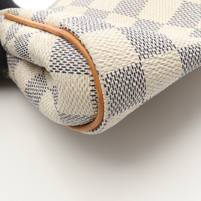 路易威登 Eva 斜挎單肩包 N55214 Damier Azur 白色皮革 LV-10