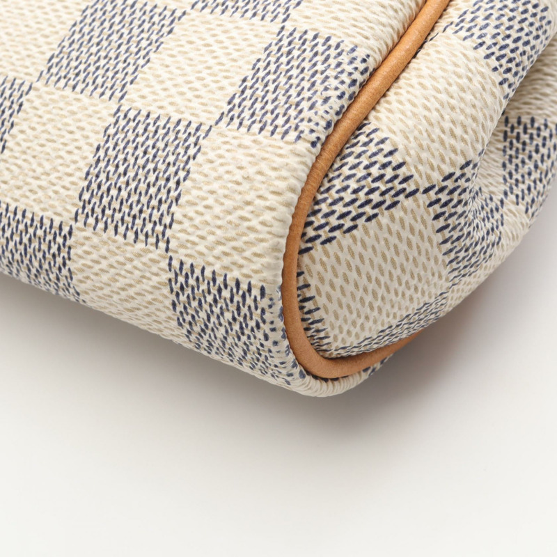 路易威登 Eva 斜挎單肩包 N55214 Damier Azur 白色皮革 LV-11