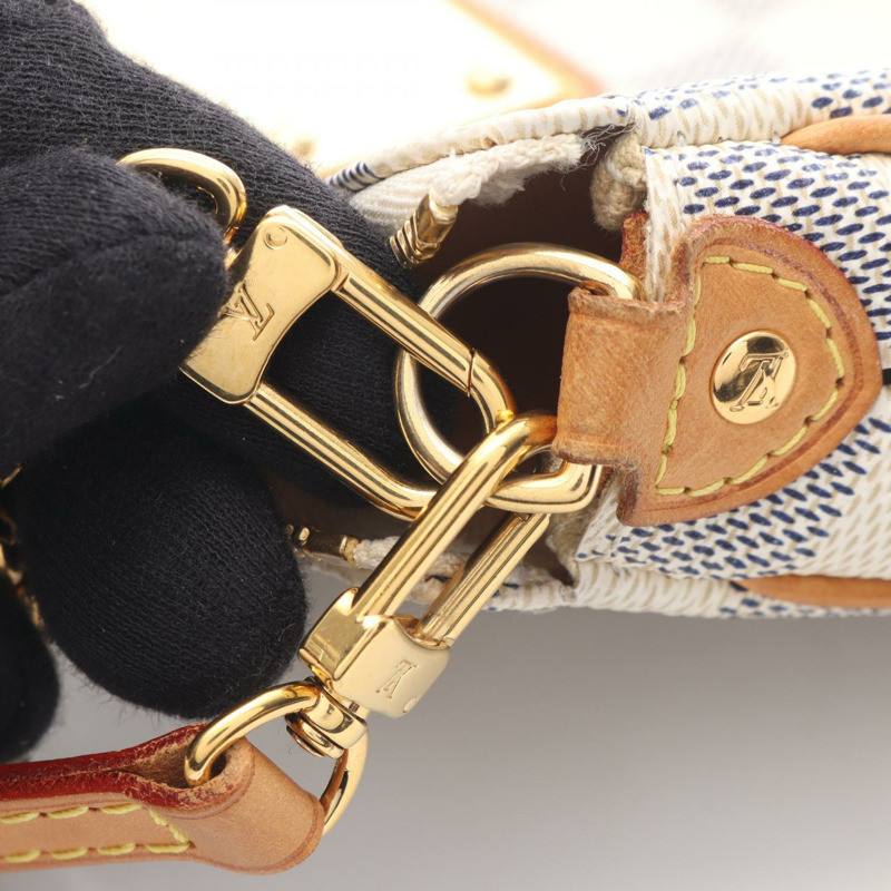 路易威登 Eva 斜挎單肩包 N55214 Damier Azur 白色皮革 LV-13