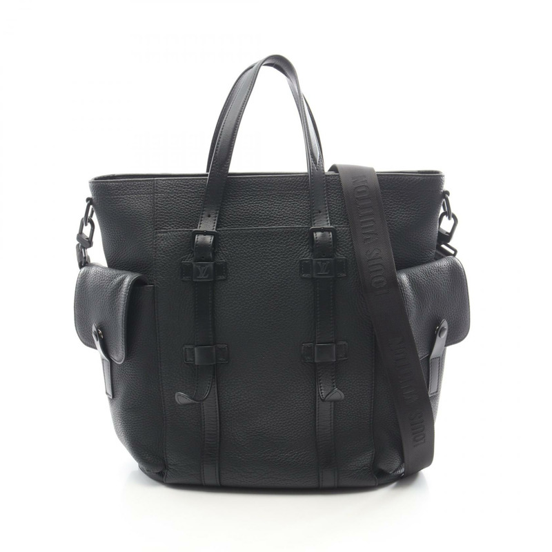 路易威登 Christopher 手提單肩斜背包 M58479 Taurillon Noir LV-0