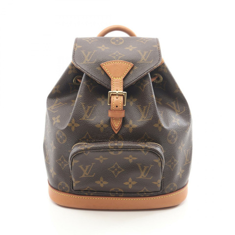 路易威登迷你 Montsouris 雙肩包 M51137 Monogram 皮革 棕色 LV