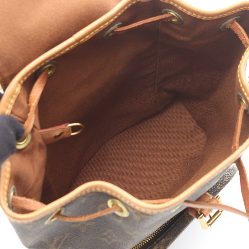 路易威登迷你 Montsouris 雙肩包 M51137 Monogram 皮革 棕色 LV-2