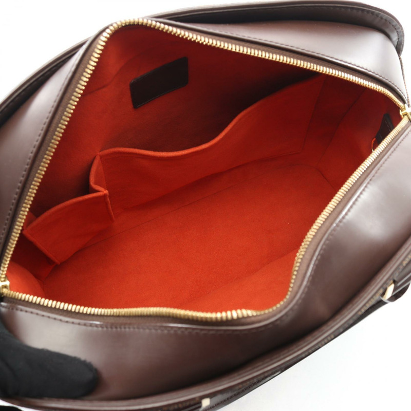 路易威登 Saria Horizontal 手提包 N51282 Damier 皮革 棕色 Ebene 二手-2