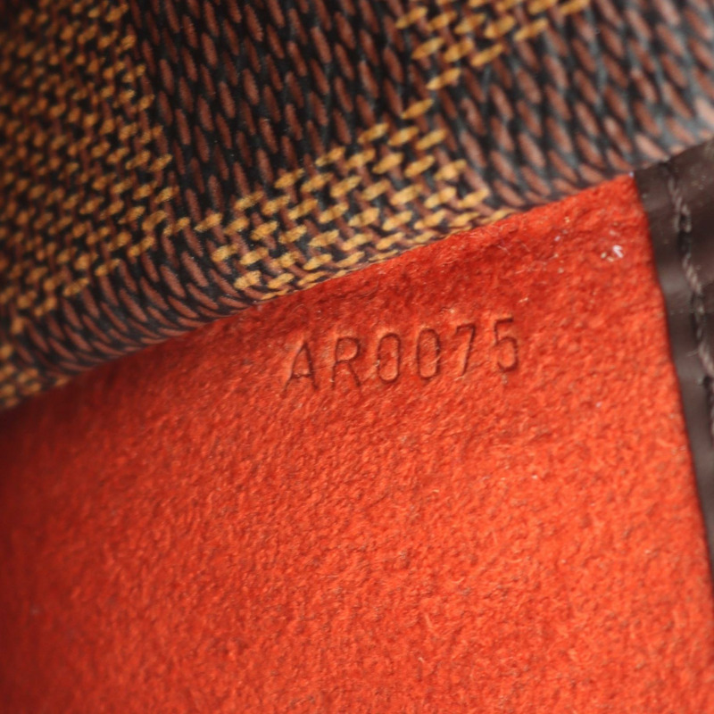 路易威登 Saria Horizontal 手提包 N51282 Damier 皮革 棕色 Ebene 二手-4