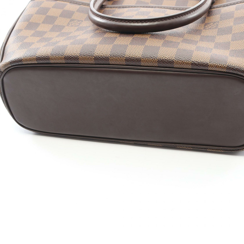路易威登 Saria Horizontal 手提包 N51282 Damier 皮革 棕色 Ebene 二手-6