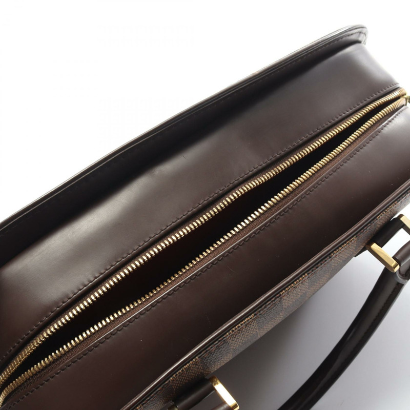 路易威登 Saria Horizontal 手提包 N51282 Damier 皮革 棕色 Ebene 二手-8