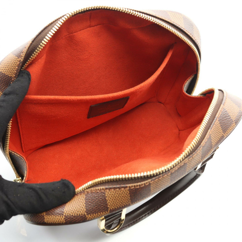 路易威登 Sarria 迷你手袋 N51286 Damier 帆布皮革 Ebene 二手女式-2