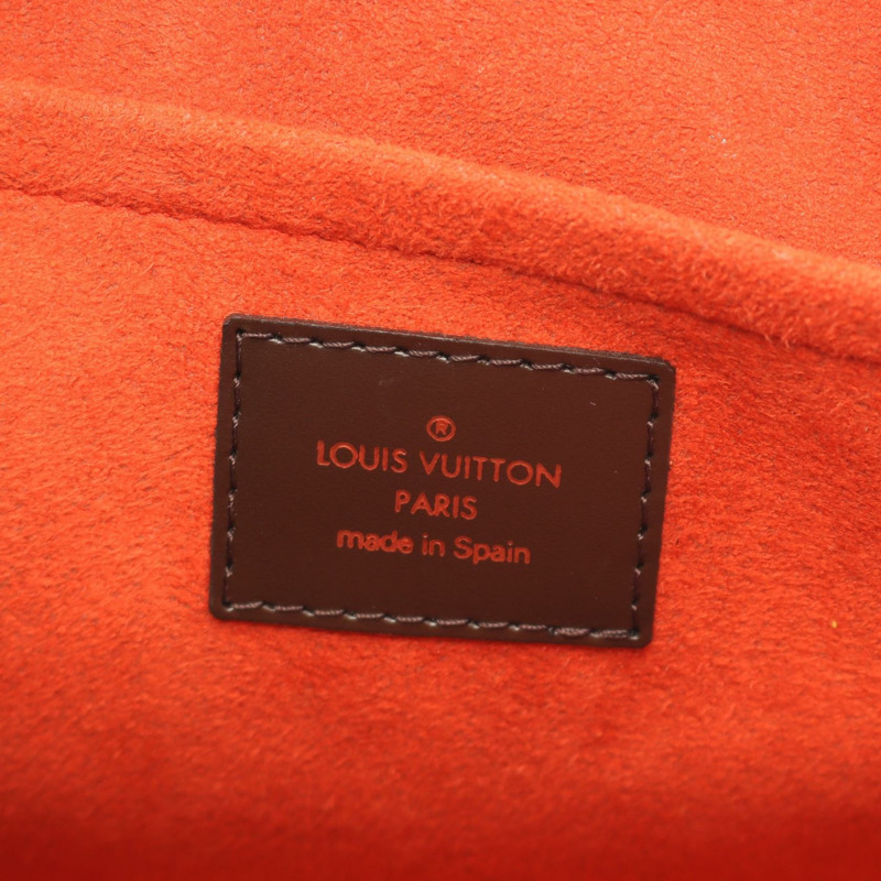 路易威登 Sarria 迷你手袋 N51286 Damier 帆布皮革 Ebene 二手女式-3