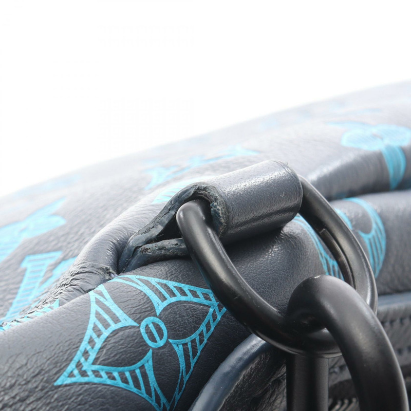 路易威登 Duo Sling 腰包 M46562 Monogram Shadow 灰色皮革-7