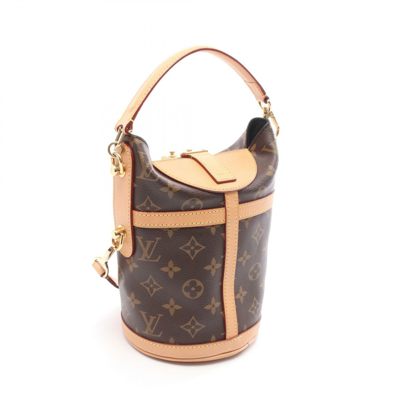 路易威登 (LOUIS VUITTON) 棕色 Monogram 帆布皮革 Duffel 肩手提包（二手）-1