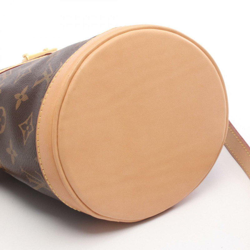 路易威登 (LOUIS VUITTON) 棕色 Monogram 帆布皮革 Duffel 肩手提包（二手）-4