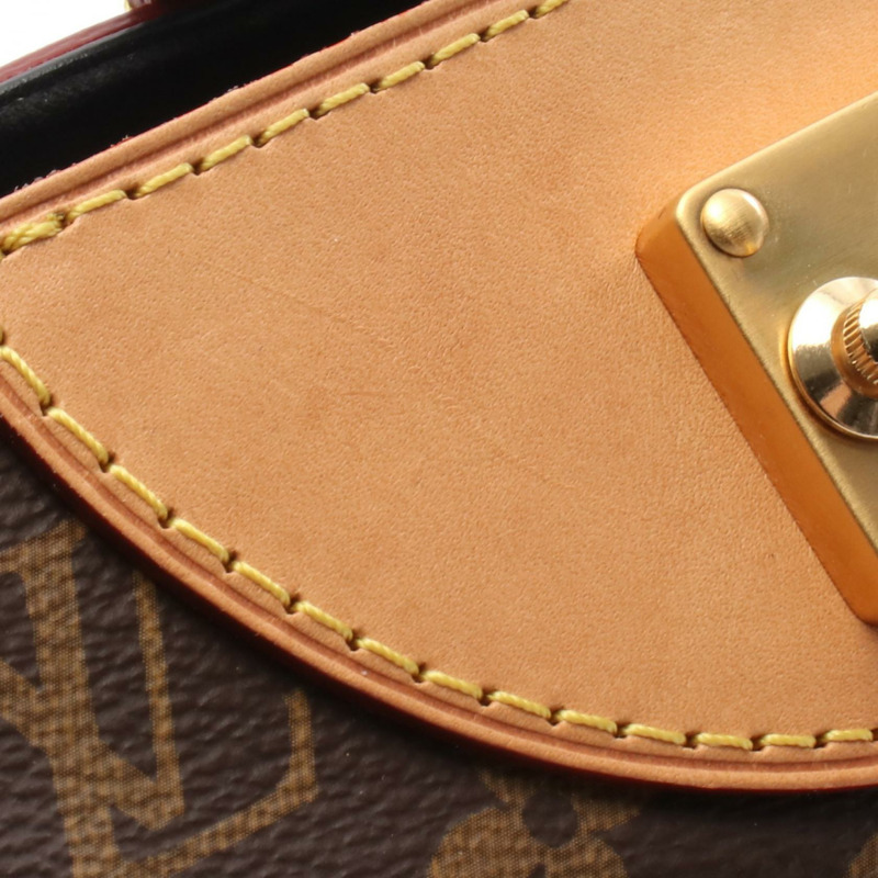 路易威登 (LOUIS VUITTON) 棕色 Monogram 帆布皮革 Duffel 肩手提包（二手）-6