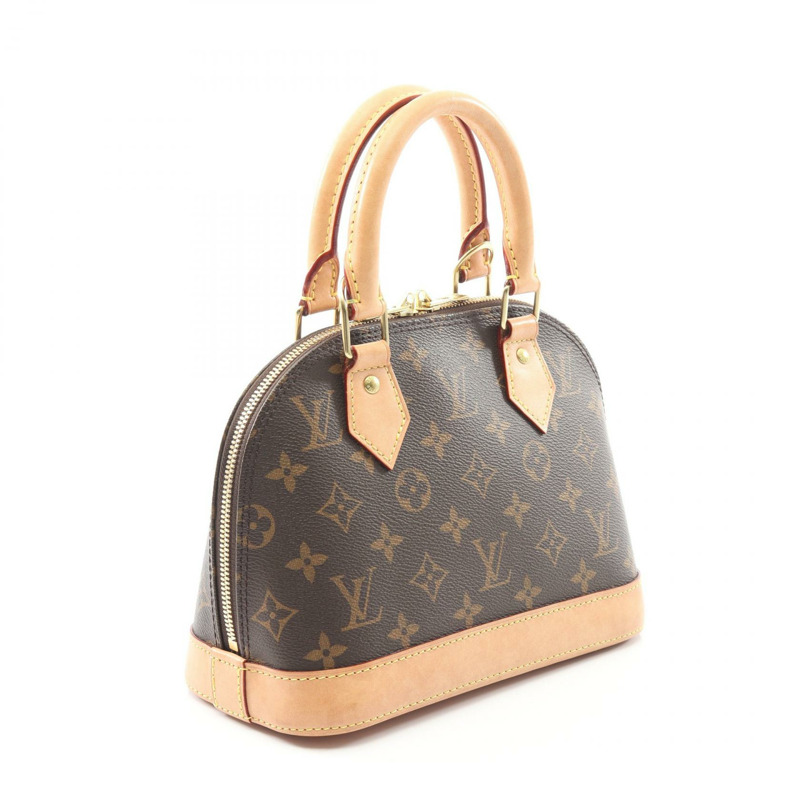 路易威登 Alma BB 單肩手提包 M53152 Monogram 帆布棕色二手女士-1