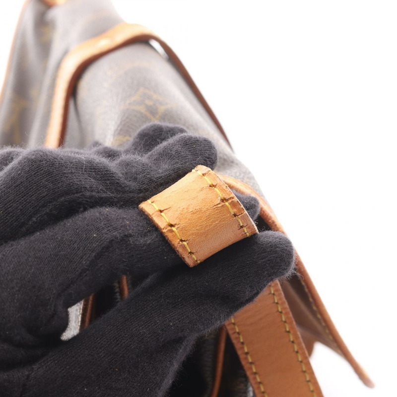 路易威登 Saumur 30 肩斜背包 M42256 Monogram 棕色皮革-12