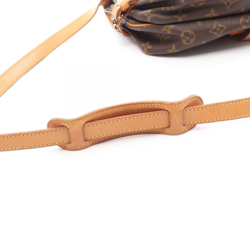 路易威登 Saumur 30 肩斜背包 M42256 Monogram 棕色皮革-13