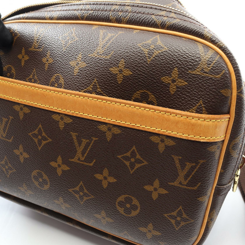 路易威登 Reporter PM 肩斜背包 M45254 Monogram 棕色皮革-8