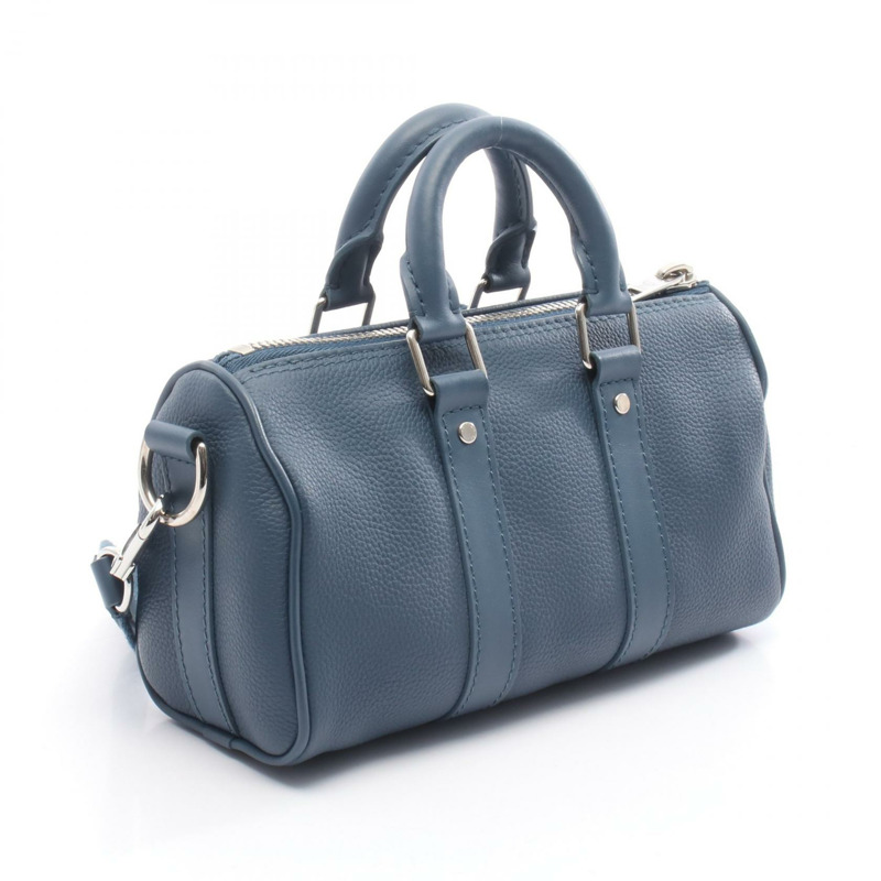 路易威登 Keepall XS 肩手提包 M81003 Aerogram 皮革 藍色 二手 男士-1