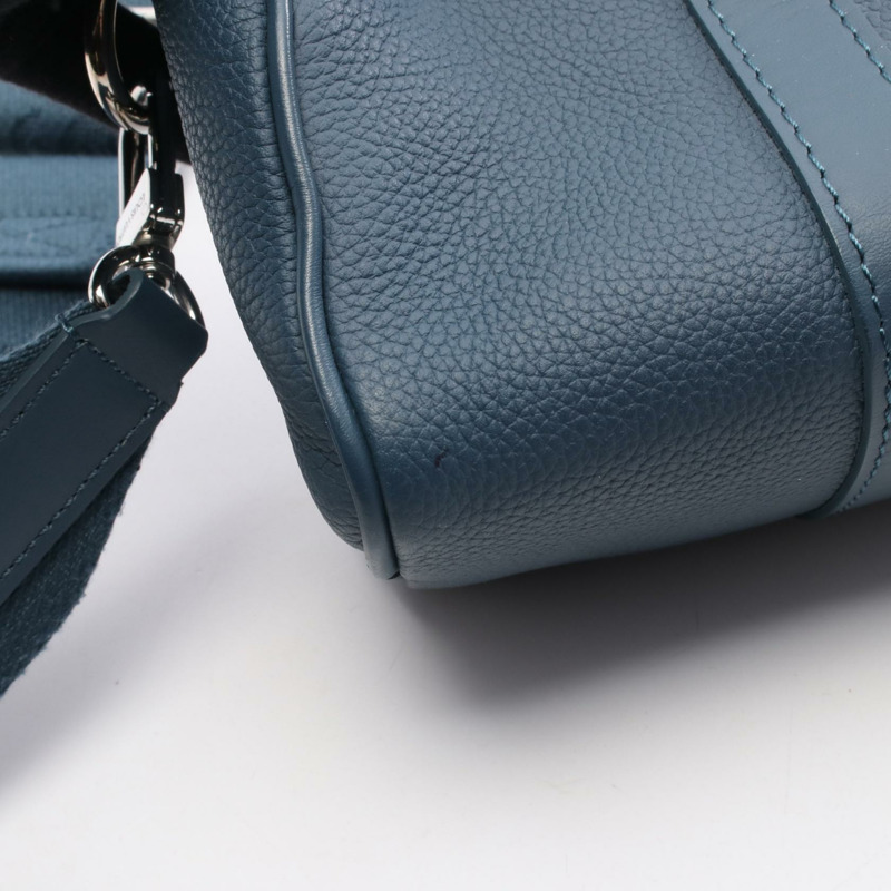 路易威登 Keepall XS 肩手提包 M81003 Aerogram 皮革 藍色 二手 男士-4