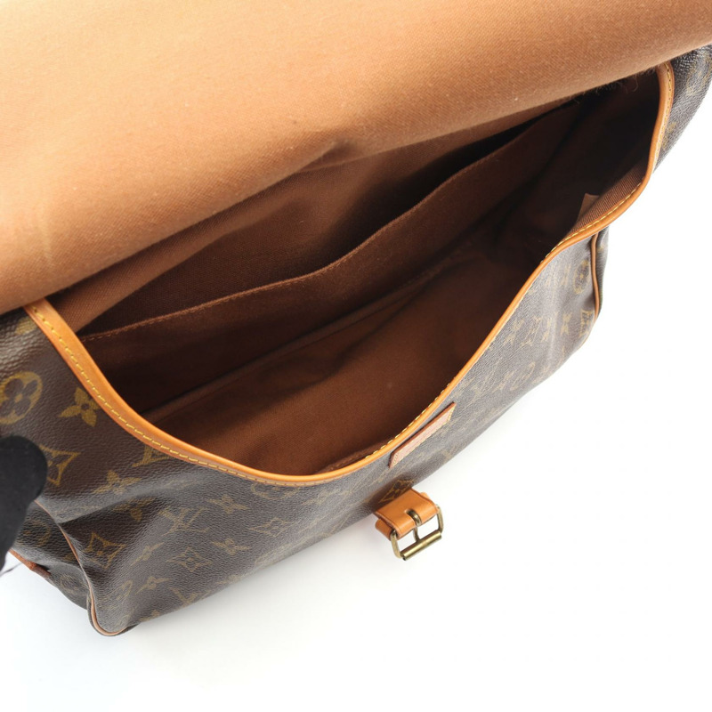 路易威登 Saumur 35 肩挎包 M42254 Monogram 皮革 棕色 LV-2