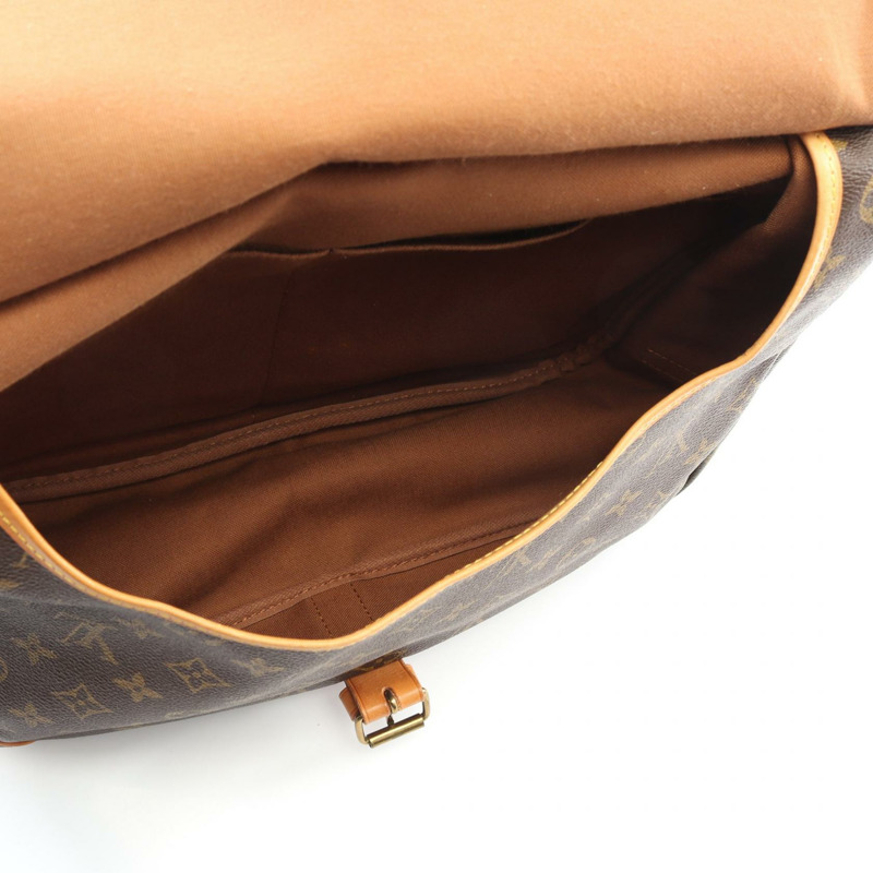 路易威登 Saumur 35 肩挎包 M42254 Monogram 皮革 棕色 LV-3
