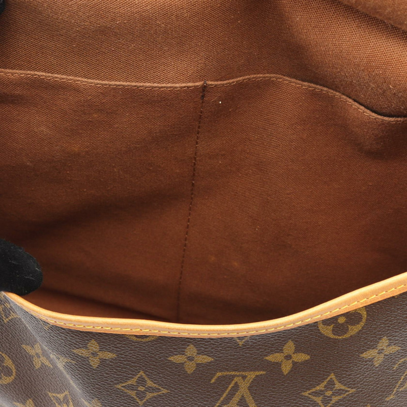 路易威登 Saumur 35 肩挎包 M42254 Monogram 皮革 棕色 LV-9