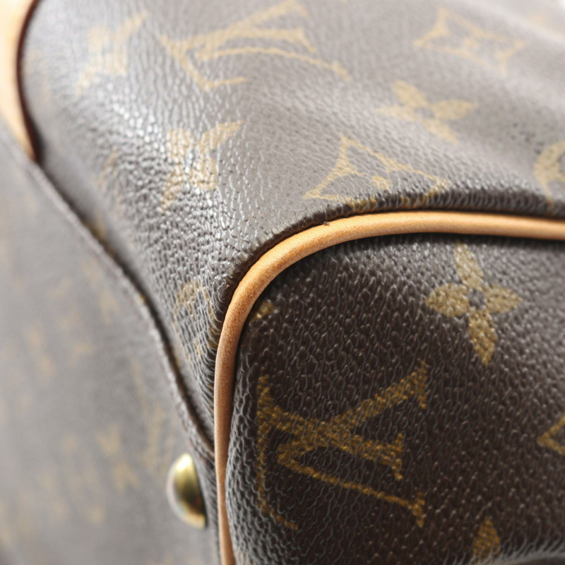 路易威登 Carryall 手提旅行包 M40074 Monogram 帆布皮革棕色二手-5