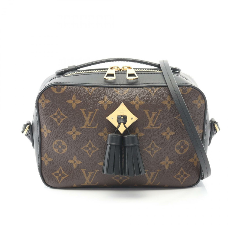 路易威登 Saintonge 單肩斜背包 M43555 Monogram 皮革 Noir LV-0