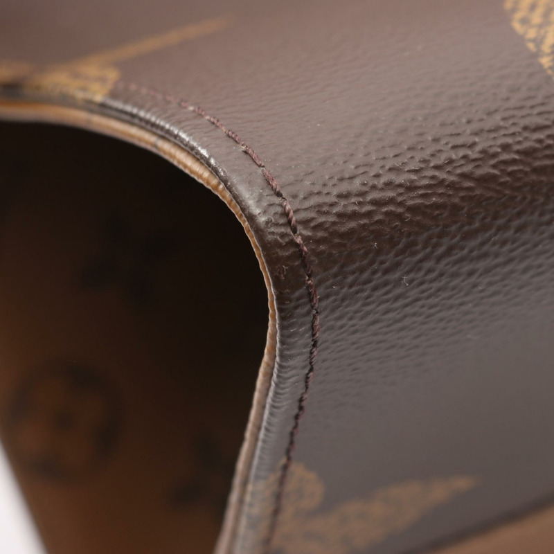 路易威登 On-the-go GM 單肩托特包 M45320 Monogram Giant 反向棕色-5