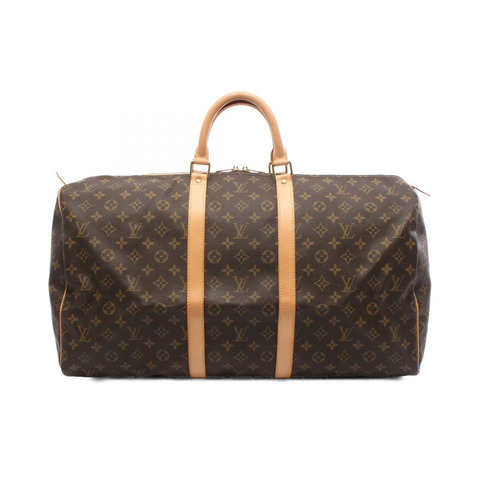 路易威登 Keepall 55 手提旅行包 M41424 Monogram 皮革 棕色 二手 LV