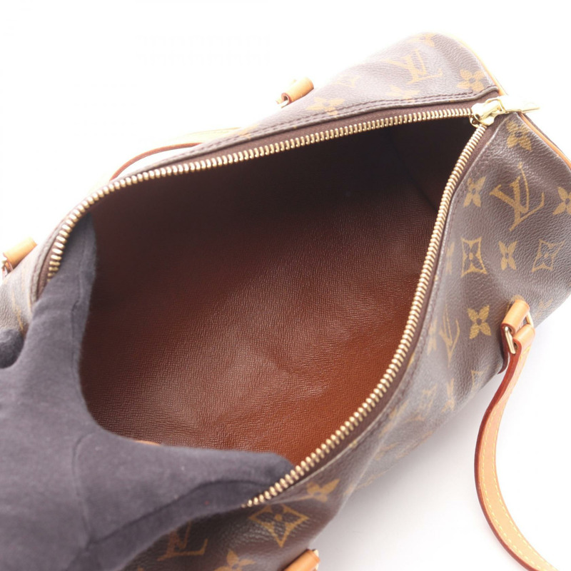 路易威登 Papillon 30 單肩手提包 M51385 Monogram 皮革 棕色 二手-2