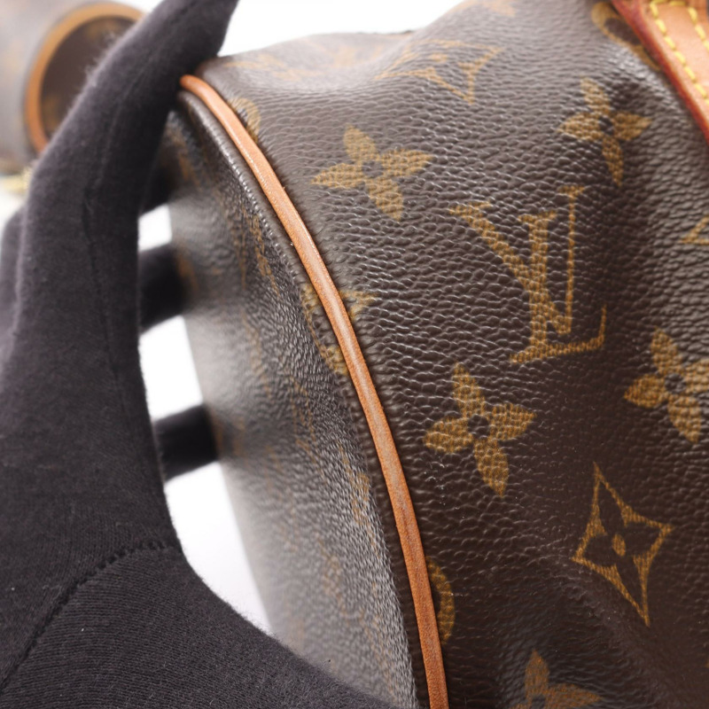 路易威登 Papillon 30 單肩手提包 M51385 Monogram 皮革 棕色 二手-8
