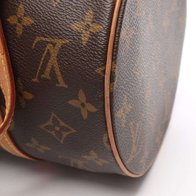 路易威登 Papillon 30 單肩手提包 M51385 Monogram 皮革 棕色 二手-9