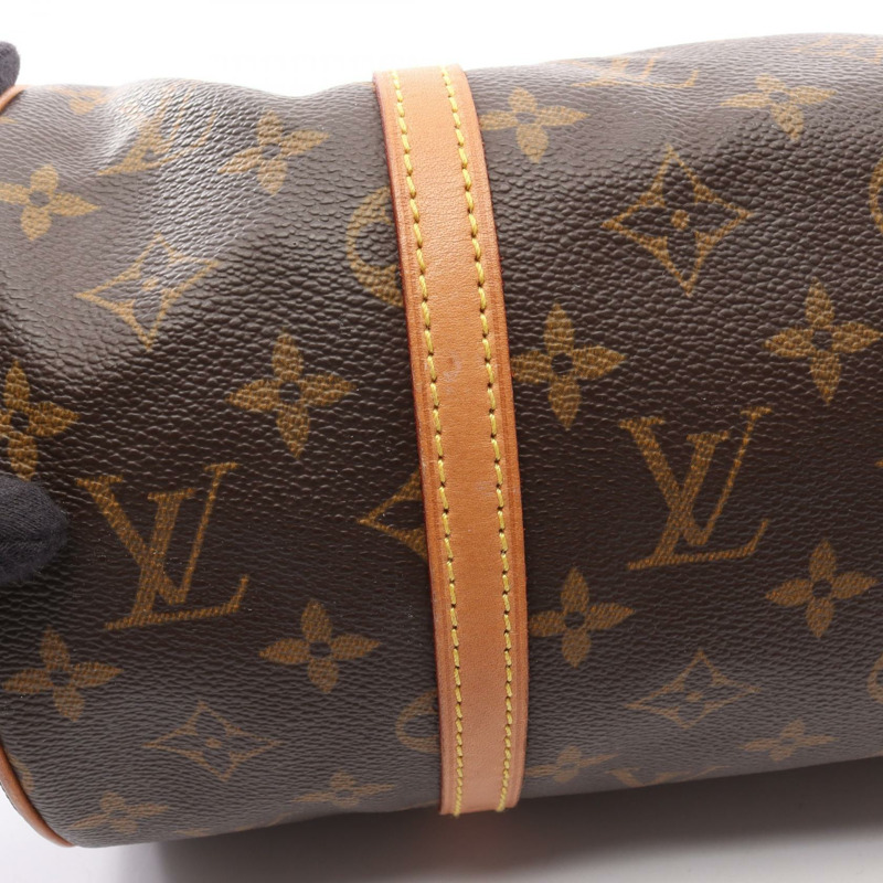 路易威登 Papillon 30 單肩手提包 M51385 Monogram 皮革 棕色 二手-13