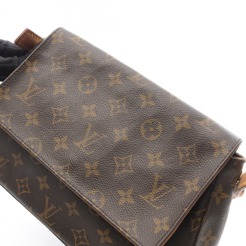 路易威登迷你環形手提包 M51147 Monogram 皮革棕色二手女士-7