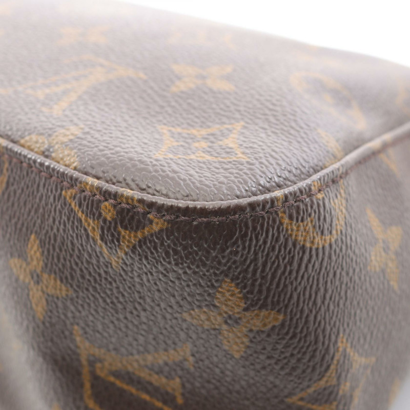 路易威登迷你環形手提包 M51147 Monogram 皮革棕色二手女士-9