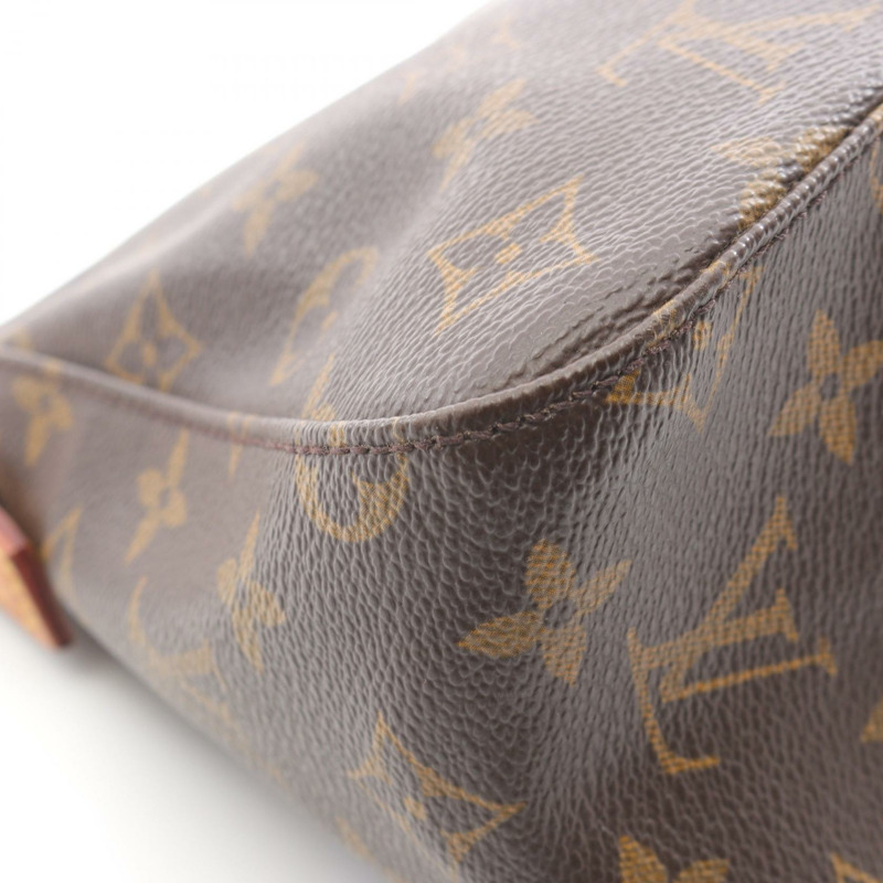 路易威登迷你環形手提包 M51147 Monogram 皮革棕色二手女士-10