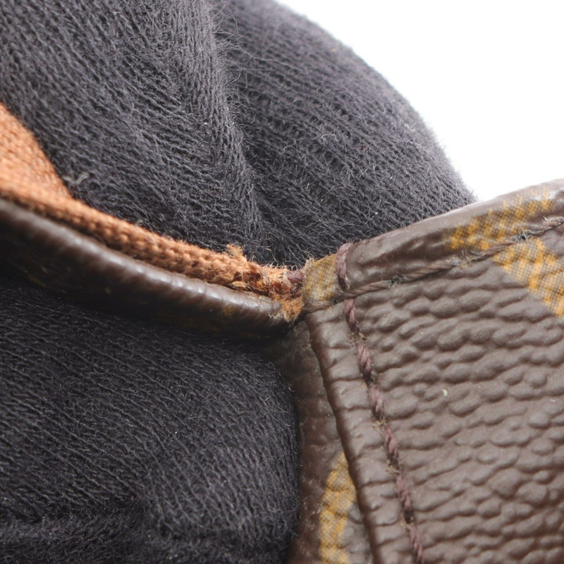 路易威登迷你環形手提包 M51147 Monogram 皮革棕色二手女士-13