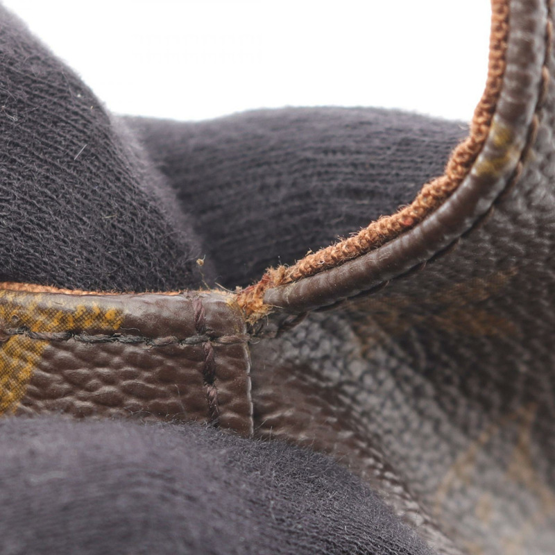 路易威登迷你環形手提包 M51147 Monogram 皮革棕色二手女士-14