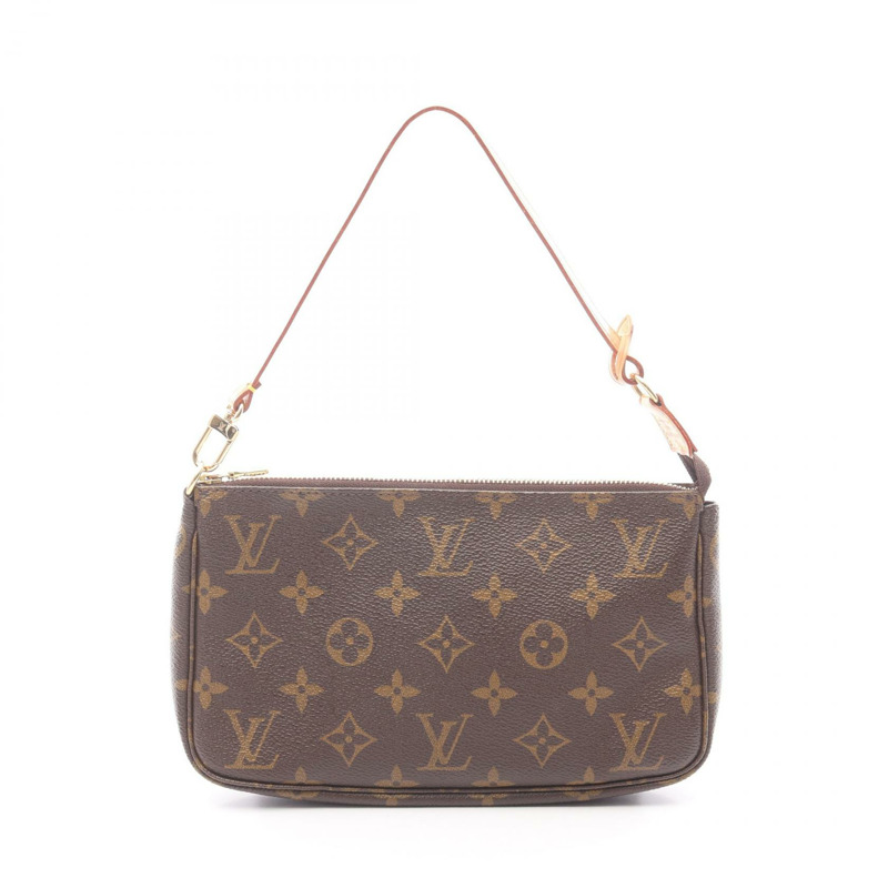 路易威登 Pochette Accessoires 手提包 M51980 Monogram 棕色皮革-0